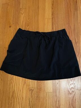 all in motion Black Drawstring Skort with Pockets